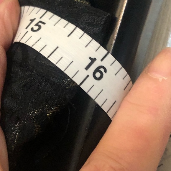 Norma Walters size 10 Black & Gold silk print BIAS cut maxi skirt with side zip - Picture 16 of 16